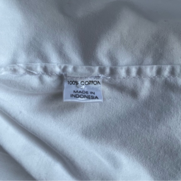 White cotton oversized shirt pin tuck detail L - Picture 10 of 11